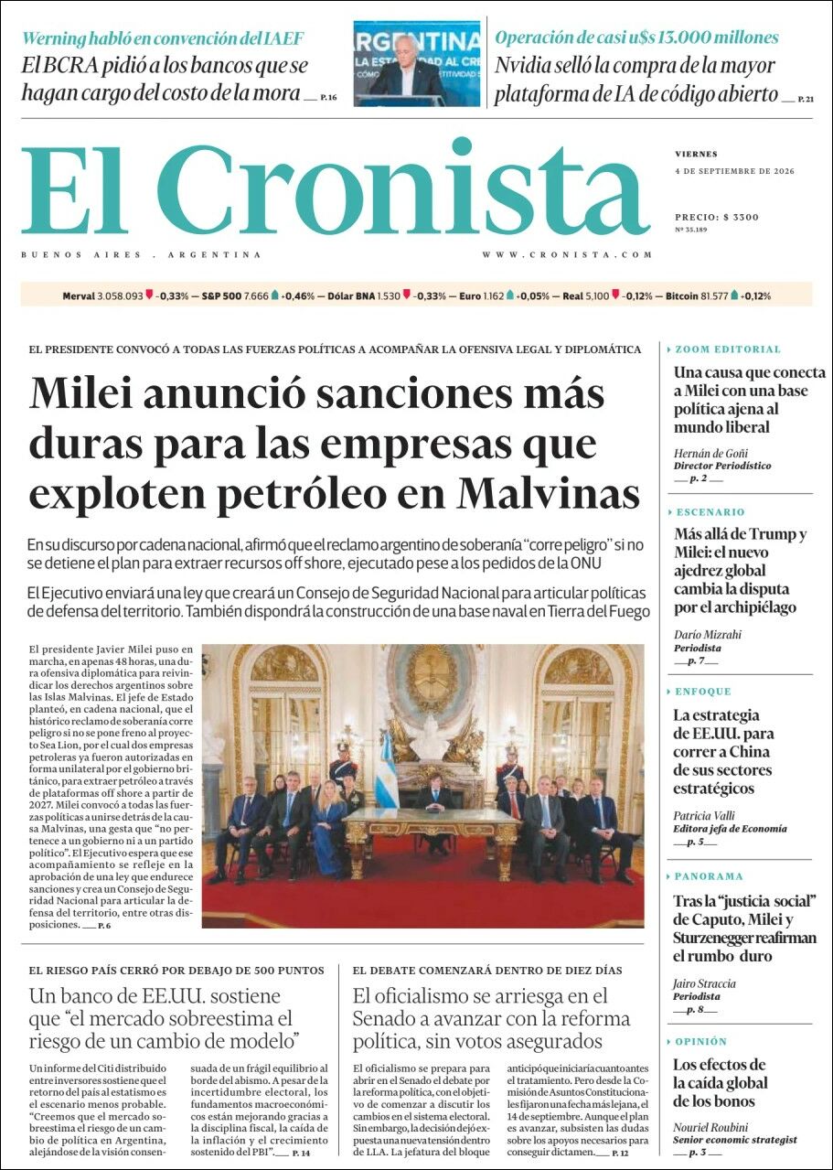 Evolucion Streaming - Sericios Informáticos | LA CUEVA DE TODOS - Tapa del diario Cronista