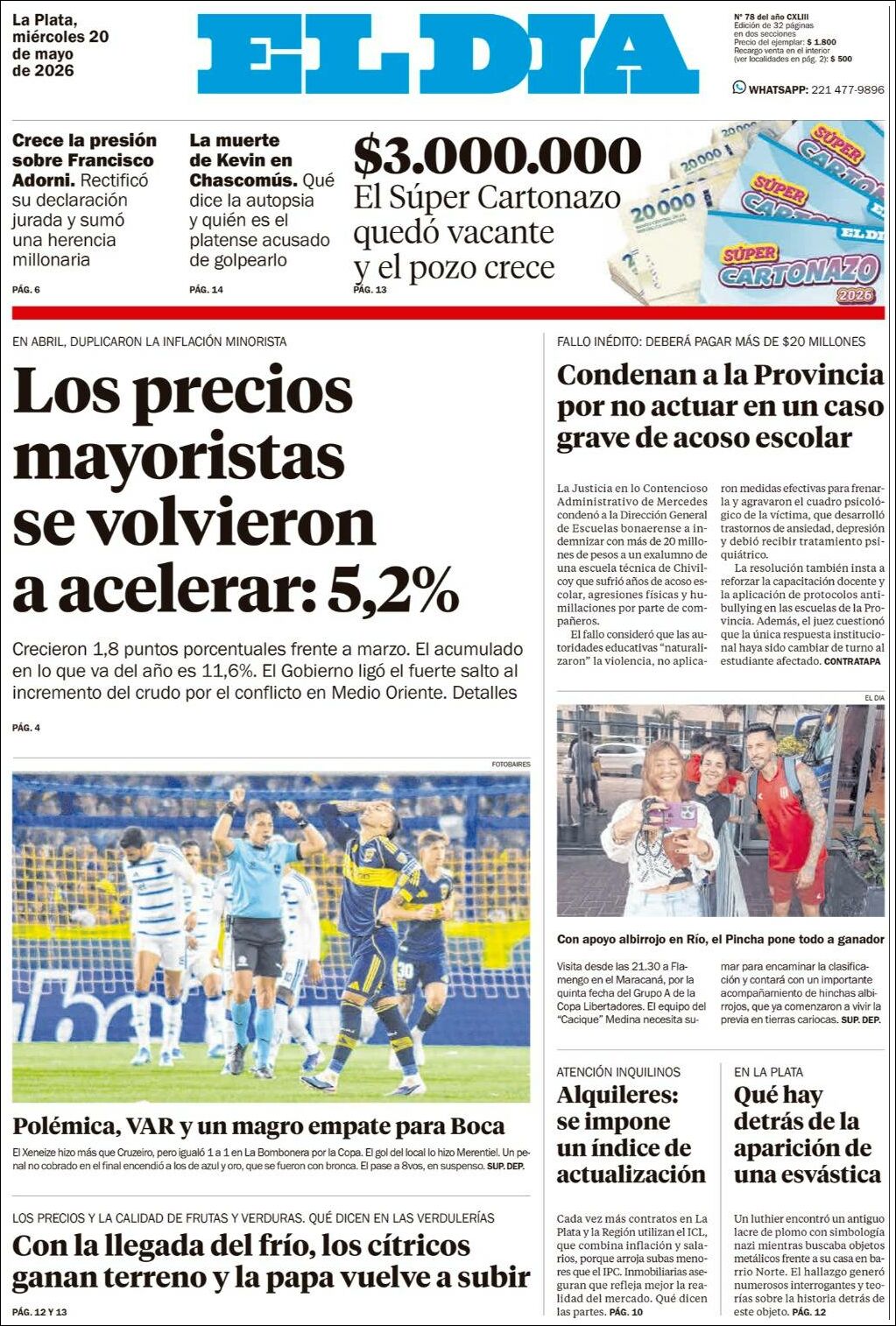 Evolucion Streaming - Sericios Informáticos | LA CUEVA DE TODOS - Tapa del diario El Dia