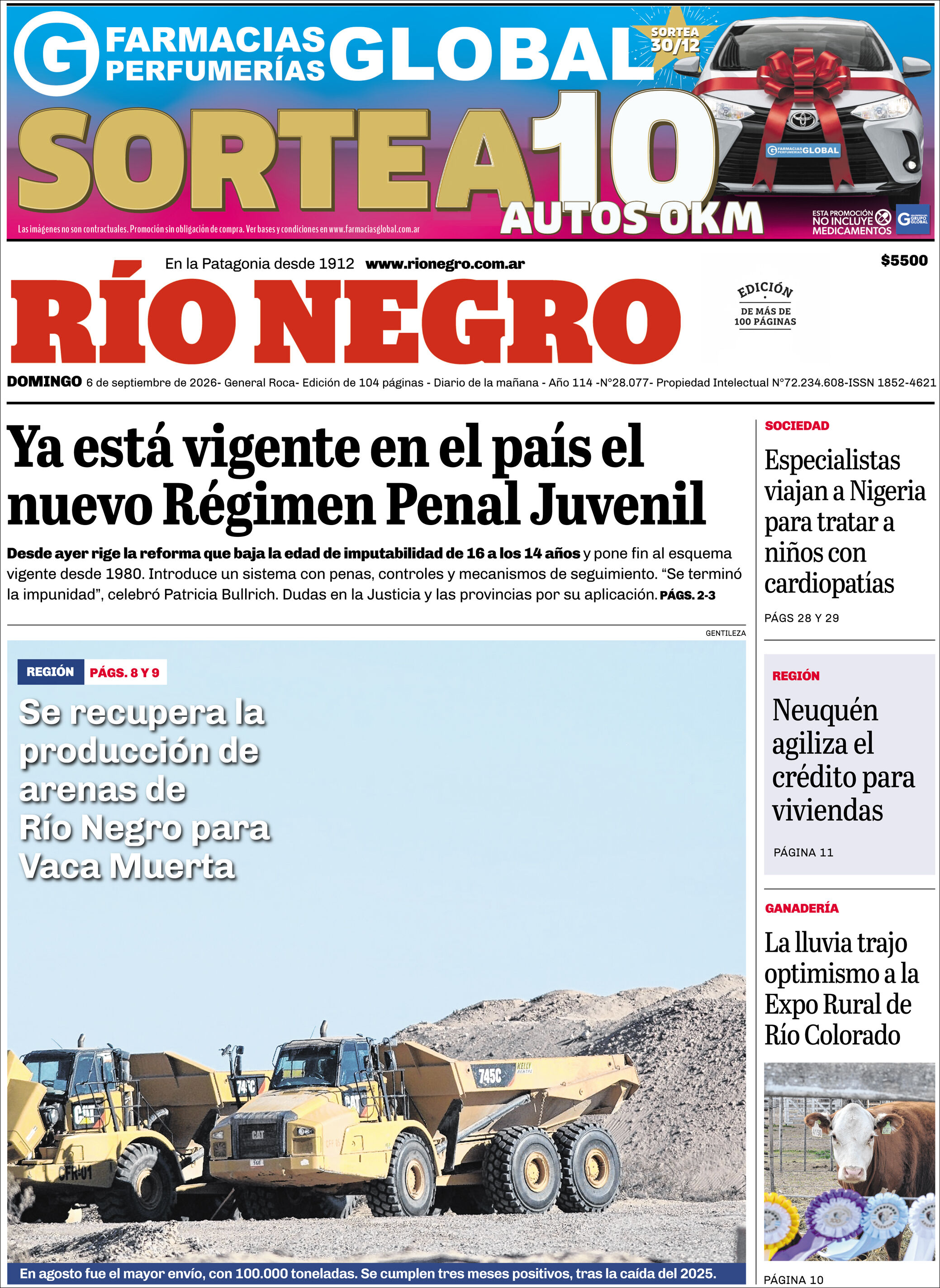 Evolucion Streaming - Sericios Informáticos | LA CUEVA DE TODOS - Tapa del diario Rio Negro