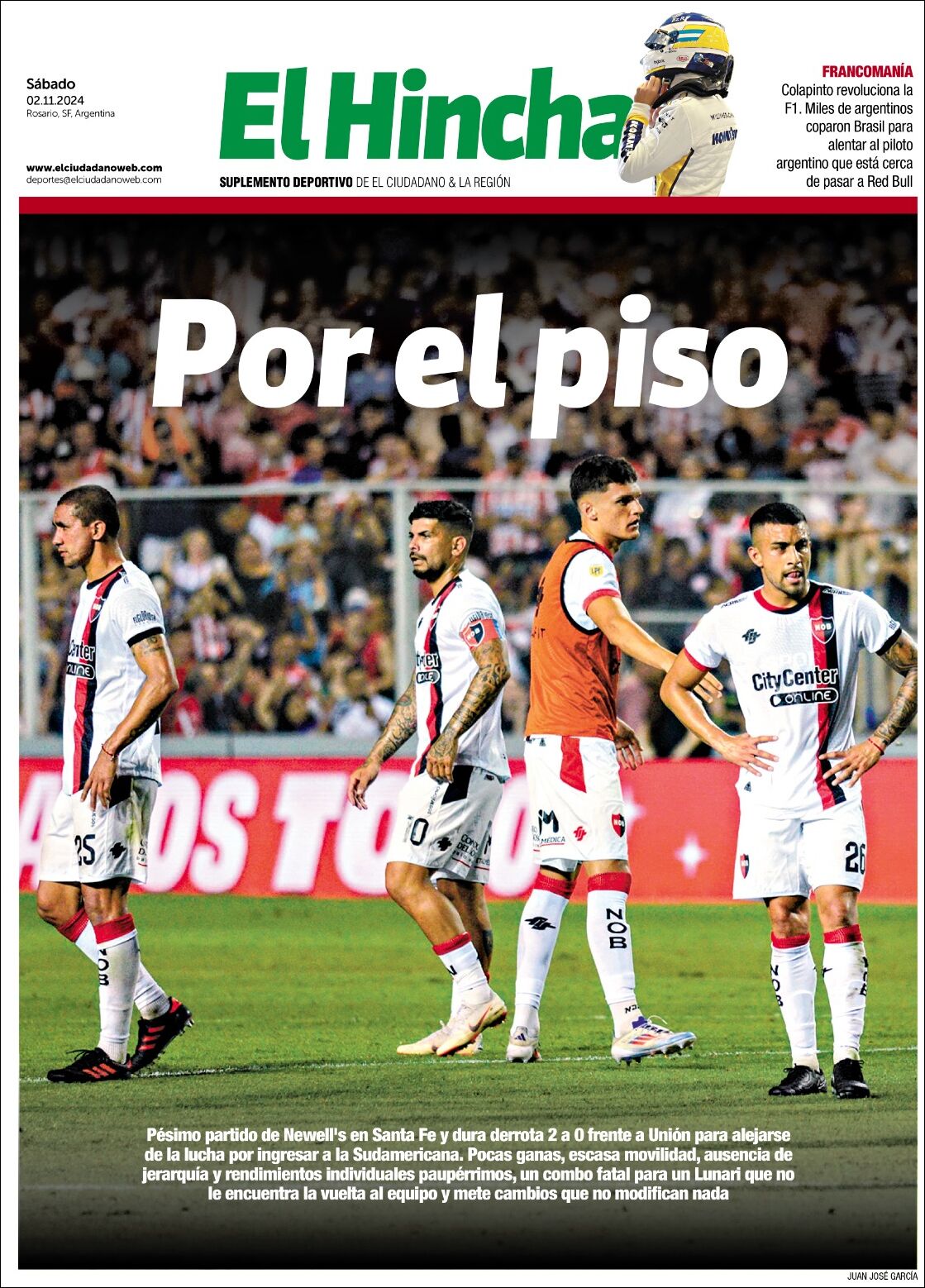 Evolucion Streaming - Sericios Informáticos | LA CUEVA DE TODOS - Tapa del diario Hincha