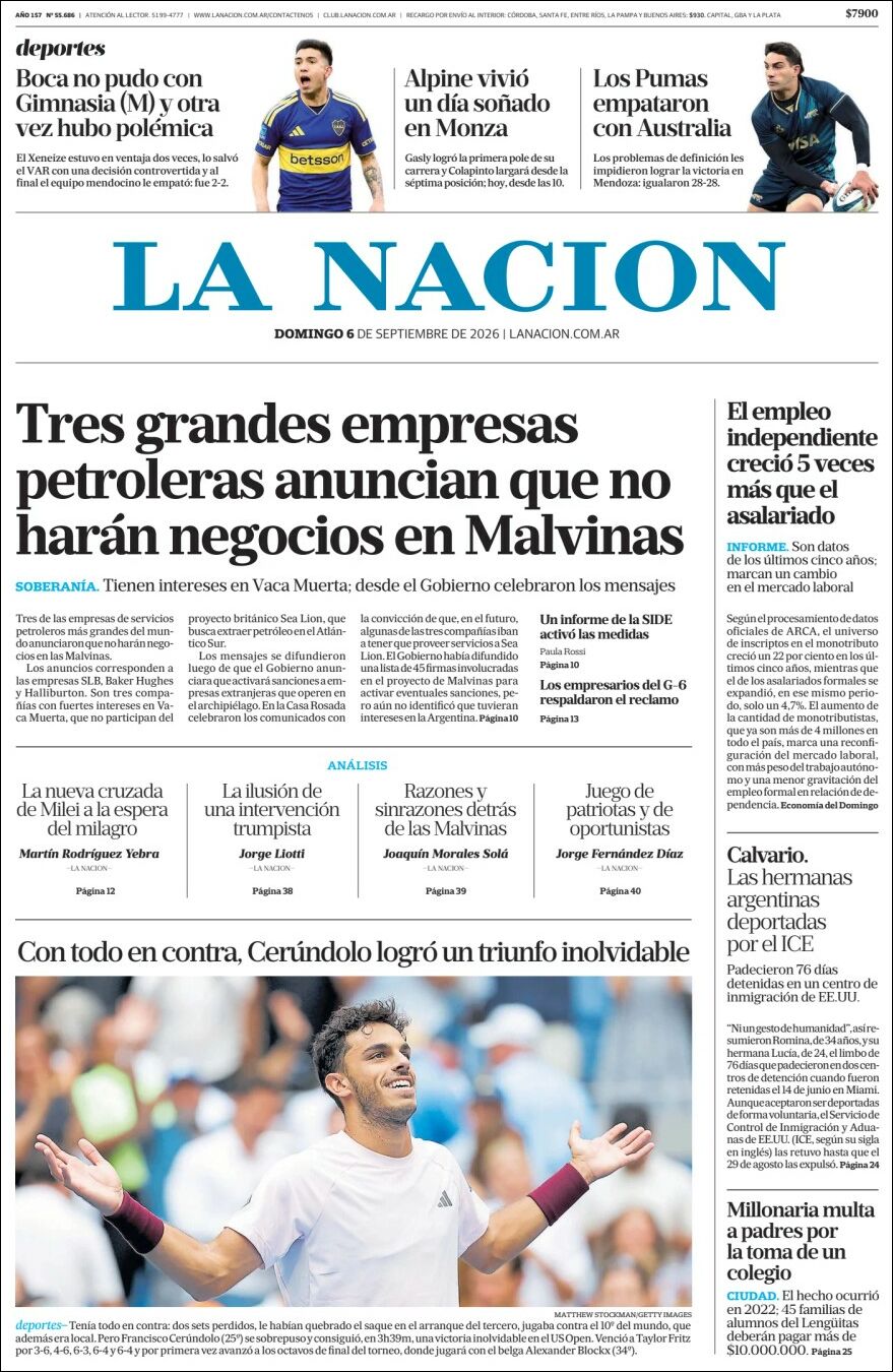 Evolucion Streaming - Sericios Informáticos | LA CUEVA DE TODOS - Tapa del diario Nacion