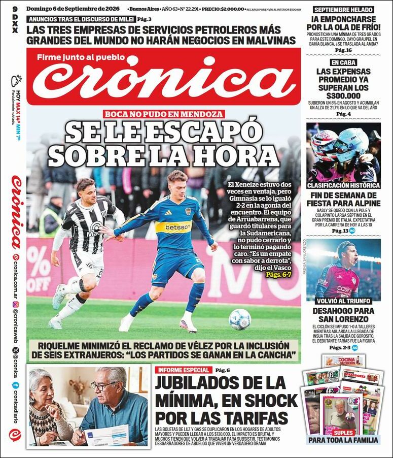 Evolucion Streaming - Sericios Informáticos | LA CUEVA DE TODOS - Tapa del diario Crónica